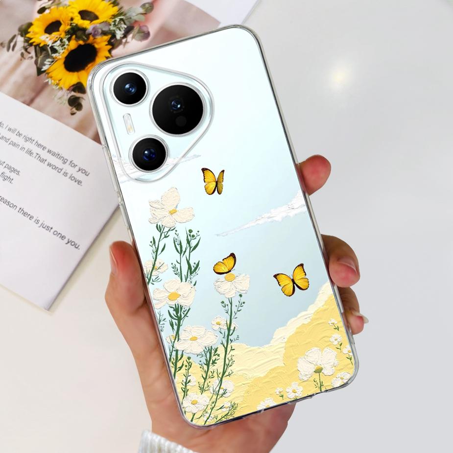 For Huawei Pura 70 Pro Plus Case Stylish Painted Cover Clear Silicone Phone Cases For Huawei Pura 70 Pro Pura70 Pro+ Soft Fundas