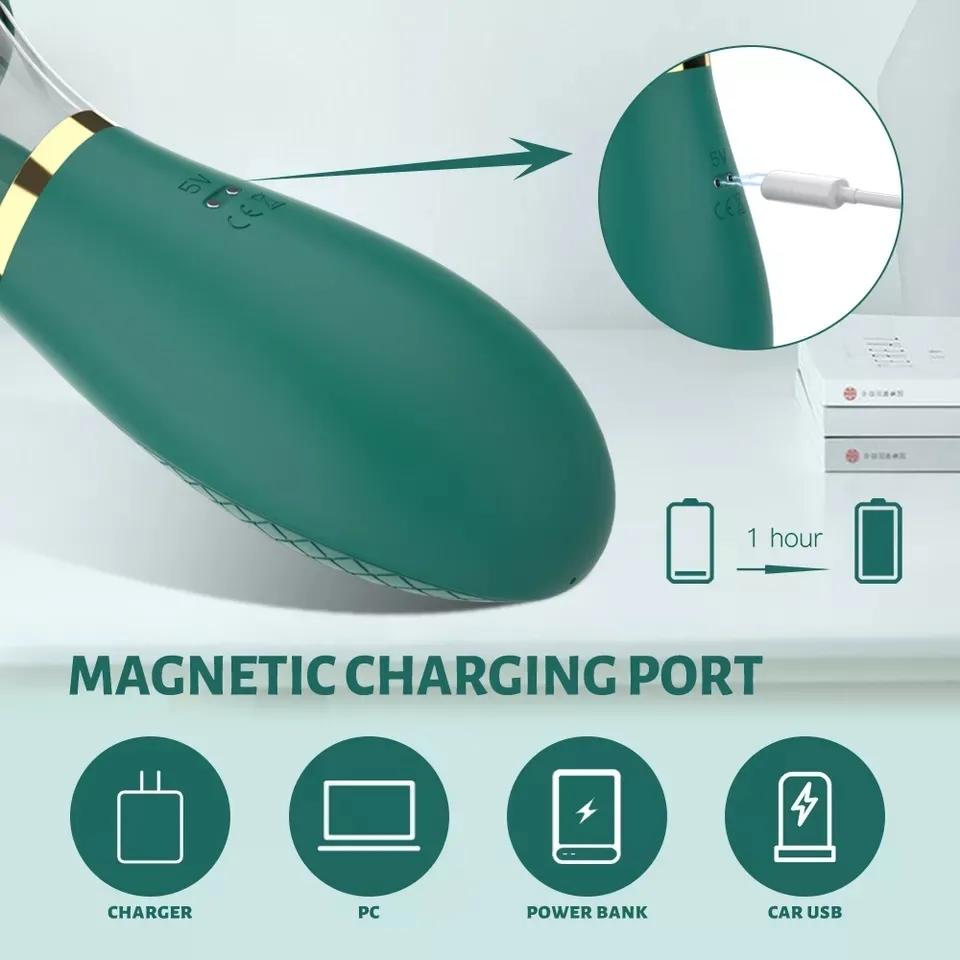 Rechargeable Rotating Licking Tongue Vibrator Nipple Clitoris Stimulation Sucker Toy Lady Licking Tongue Clitoral Woman Sex Toy