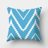 Blue Geometric Pattern Decorative Cushion Pillowcase Cushion Cover Throw Pillow Living Room Sofa Decorative Pillowcase