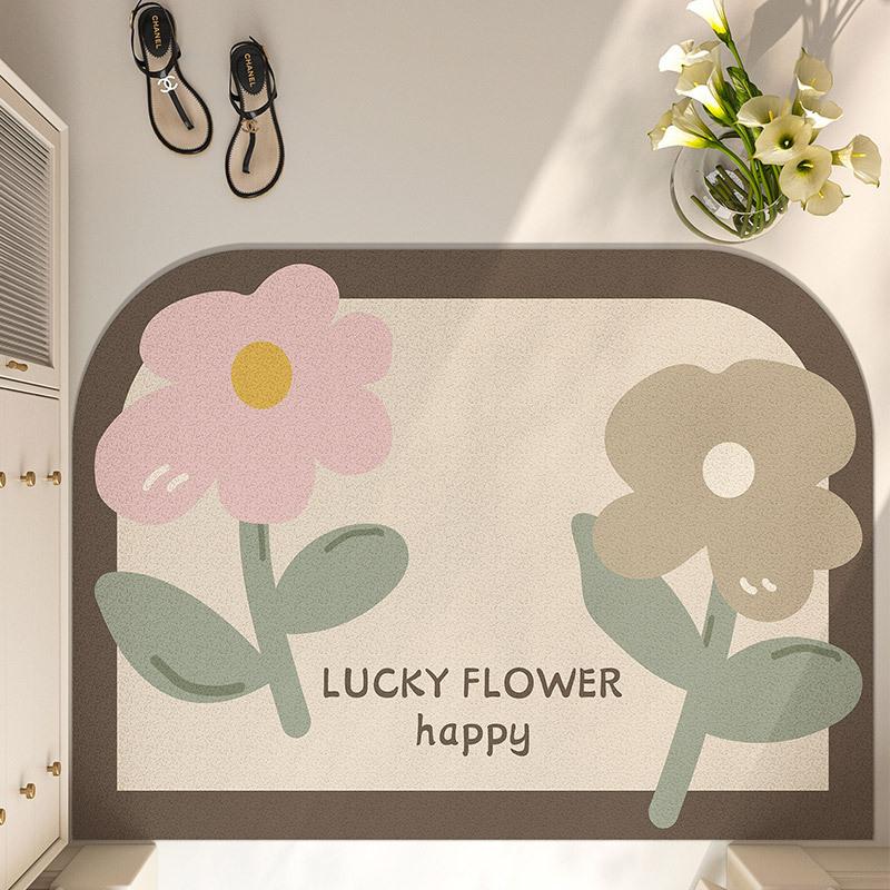 Wire Ring Floor Mats Dirt-resistant Machine Washable Foot Pads Living Room Door Entrance Door Mats Scraping Mud Rubbing Dirt Entrance Mats 40 * 60cm