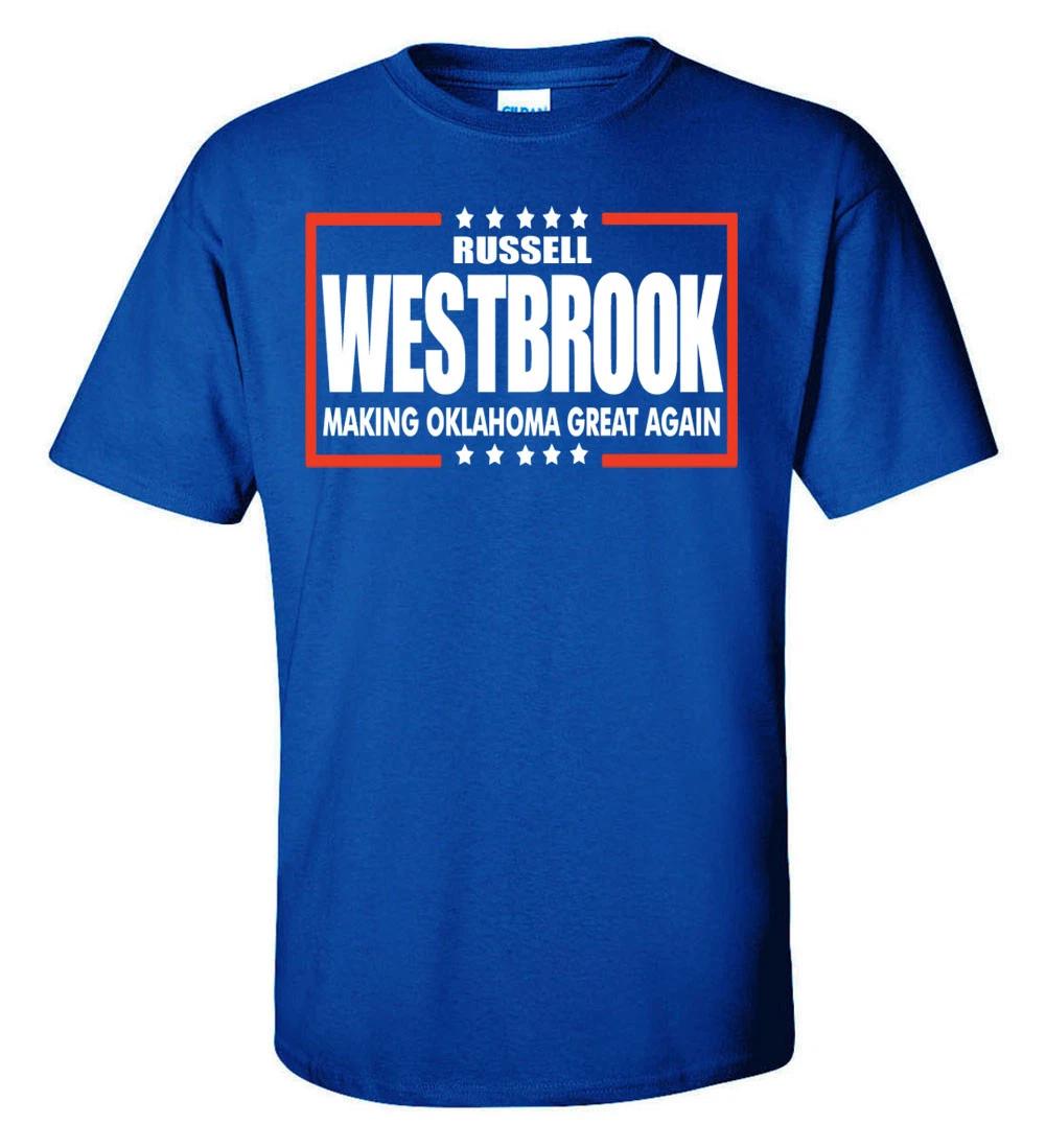 Russell Westbrook Oklahoma City Thunder Making Oklahoma Great Again T-Shirt M