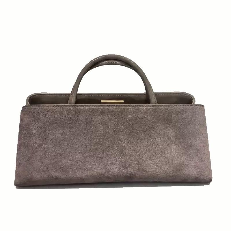 Women's Retro Minimalist Underarm Baguette Bag: Trendy Korean-Style Handbag