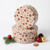 CHRISTMAS TIN BOX 2 PCS FOR COOKIES, GINGERBREAD, SWEETS, RODS 20 cm