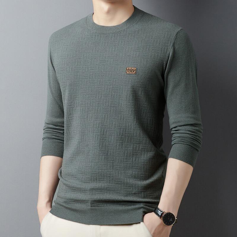 Herbst und Winter Neue männer Rundhals Pullover Dünnen Pullover männer Lange ärmeln Casual Männer Bottom Shirt top