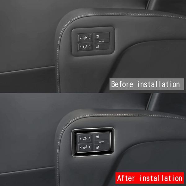 1 Pair Bright Black ABS Trim for Toyota Alphard Vellfire 40 Series