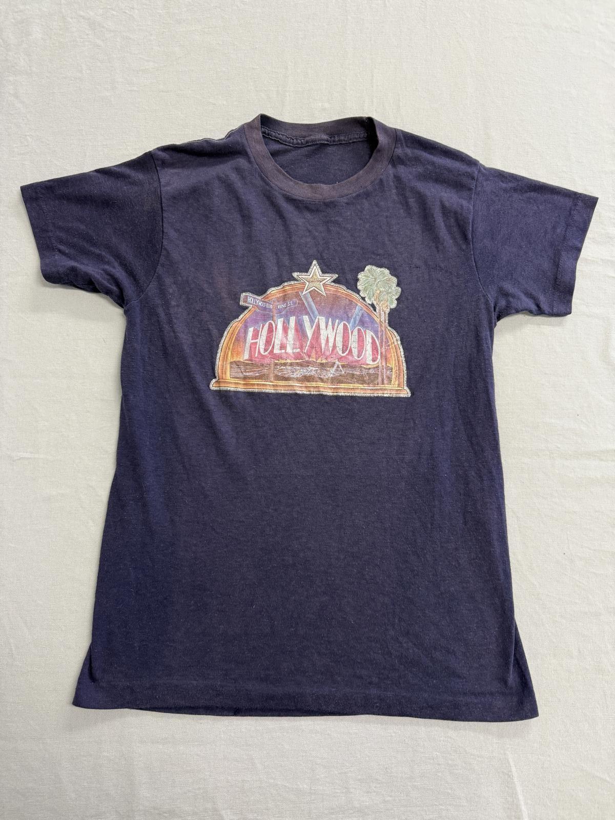 VTG Hollywood & Vine 80s T-shirt - Junior Tee Glitter XXXL