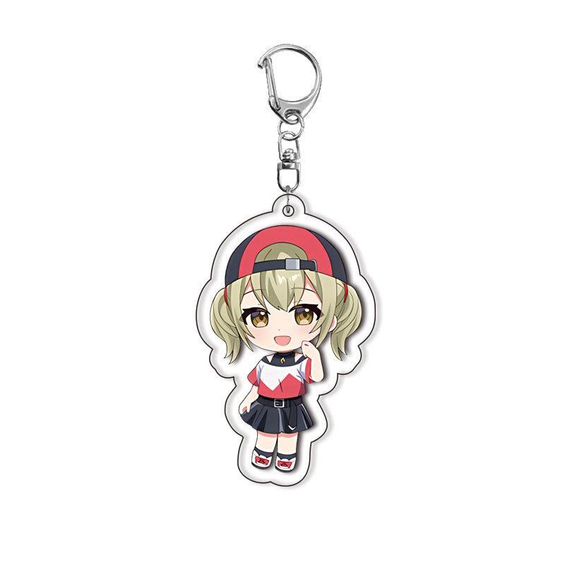 World Project Acrylic Keychain Game Related Products Girl Gift Key Rings Souvenir Cute Pendant