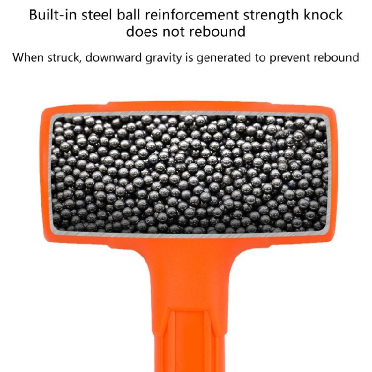 Shockproofs Rubber Hammer with Steel But NoElastic Rubber Hammer