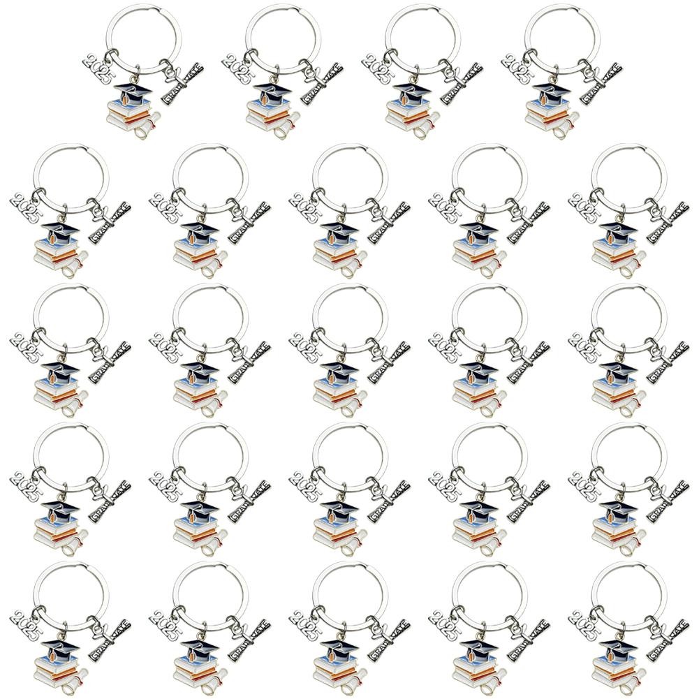 2025 Graduation Cap KeyChain Graduation Inspirational Key Ring Graduation Party Favors for College Seniors Grad Accessories