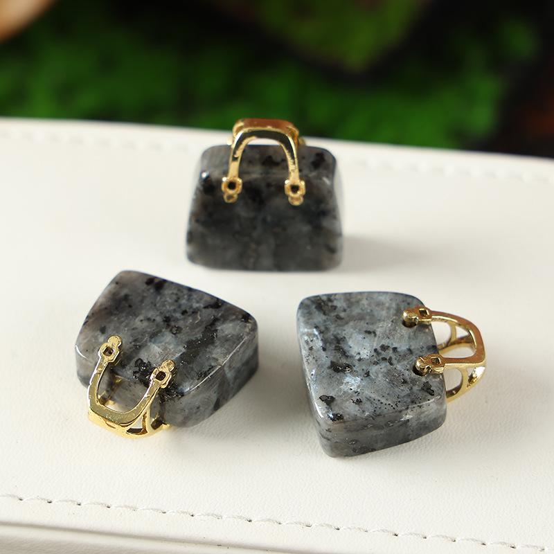 Amethyst & Rose Quartz Crystal Pendant Handbag Decoration