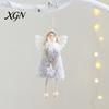 Soft Plush Home Decor Christmas Tree Angel Doll Ornament, Cute Small Handmade Pendant for Thanksgiving Day Gifts, Holiday Party Hanging