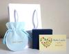 [Bebe Lapin] Natural Stone and Freshwater Pearl Necklace with 14k Gold Filled Chain (Comes in a Gift Box with Paper Bag) (Blue Topaz)