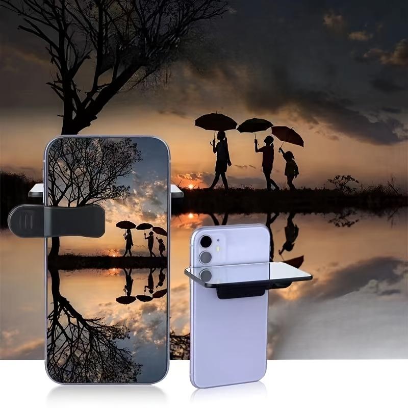 Reflexní čočka Fotografický nástroj pro iPhone/Android - Přenosný zrcadlový nástavec - Cestovní fotografické příslušenství (Není potřeba žádná baterie)