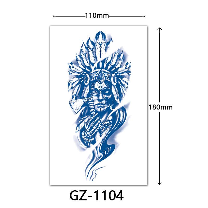 Juice Tattoo Stickers, Herbal Tattoo Stickers, Semi-Permanent English Letter Tattoo Stickers Tattoo