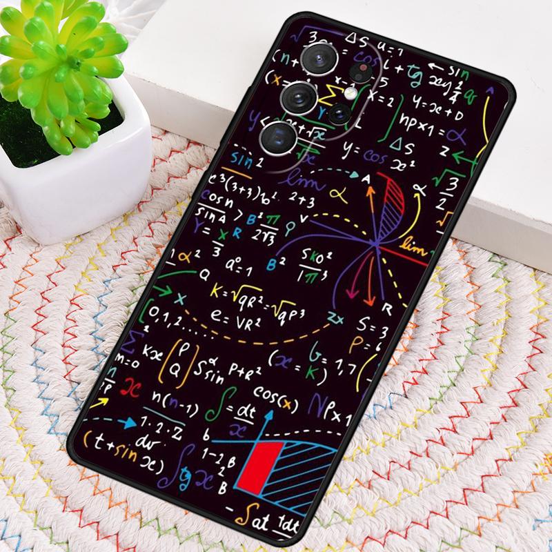 Math Formulas Equations Funny Silicone Phone Case For Samsung Galaxy note 10 pro S26 S25 S24 S23 S22 S21 Plus Ultra Capa Cover