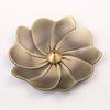 Brûleur d'encens bâtons porte-encens en laiton forme de Lotus amovible cendrier lisse résistant à la chaleur fournitures de décoration de la maison