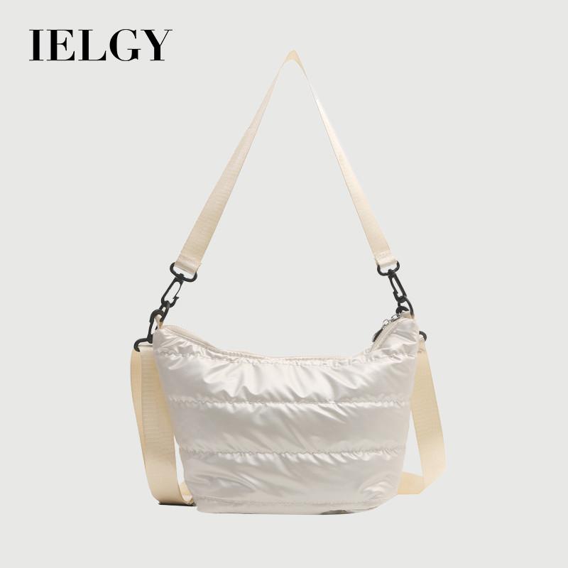 IELGY Casual Dumpling Bag Solid Color Ladies Shoulder Messenger Bag