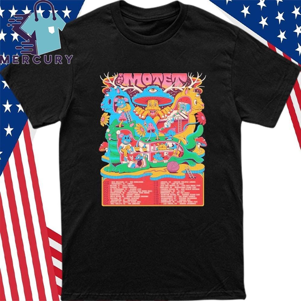 The Motet Summer Tour 2025 North American Cities Dates Shirt Unisex T-Shirt M
