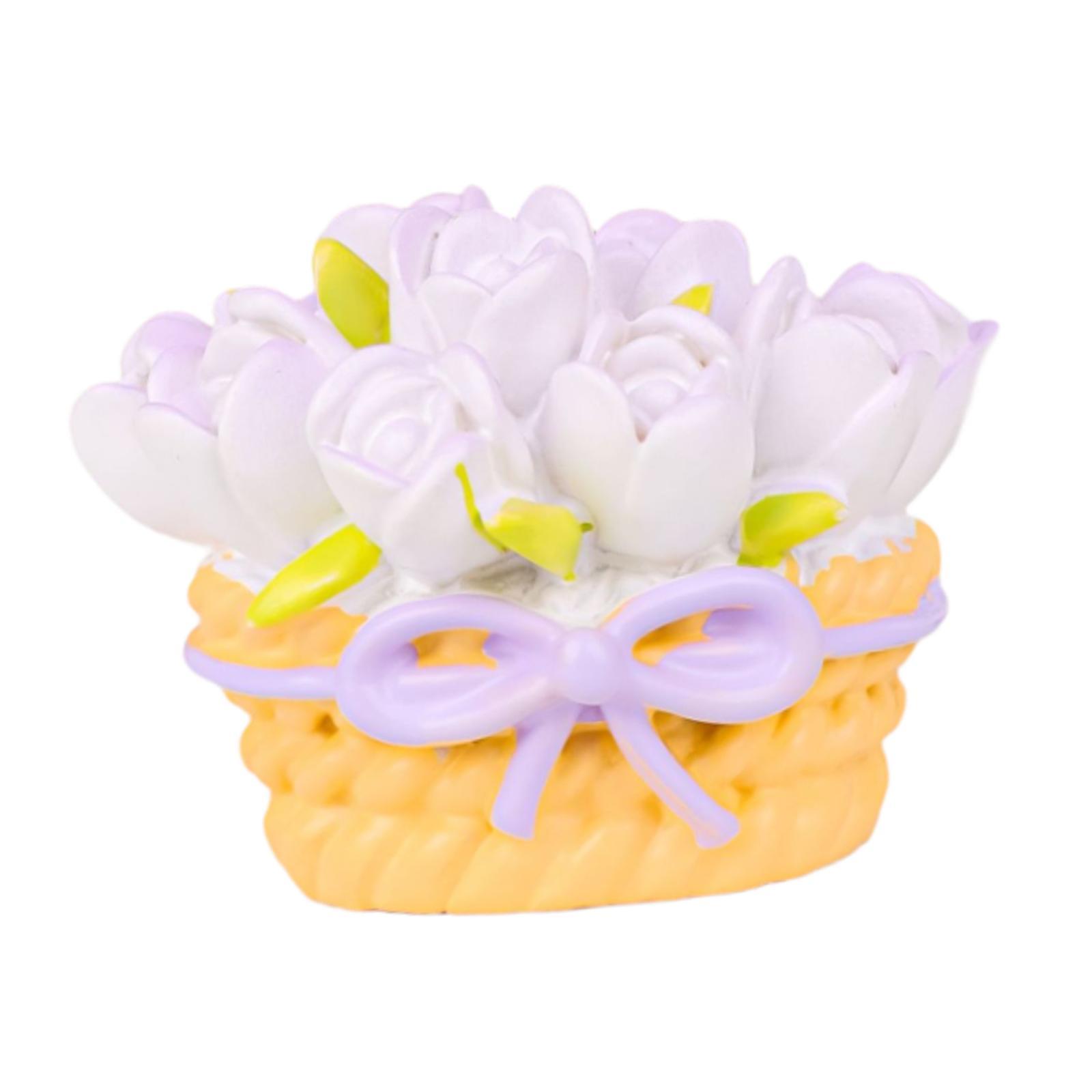 

Украшение из смоляной цветочной корзины, скульптура из смолы для офиса, садоводства, дома