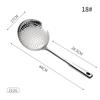 Stainless Steel Long Handle Pasta Colander Ramen Scoop Oil Skimmer Food Strainer Sieve with Hanging Hole Design Cooking Tools