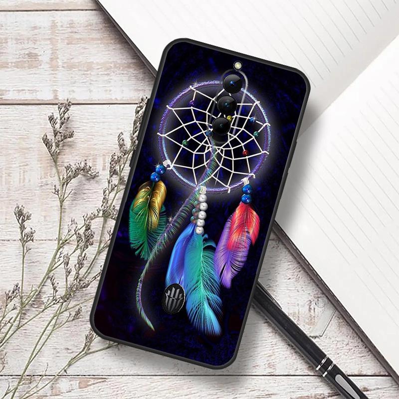 Retro Feather Dreamcatcher Case For ZTE Nubia RedMagic 6 7 6S 7S Pro 5G RedMagic 11 8 8S 9 9S 10S Pro Plus 10 Air Cover