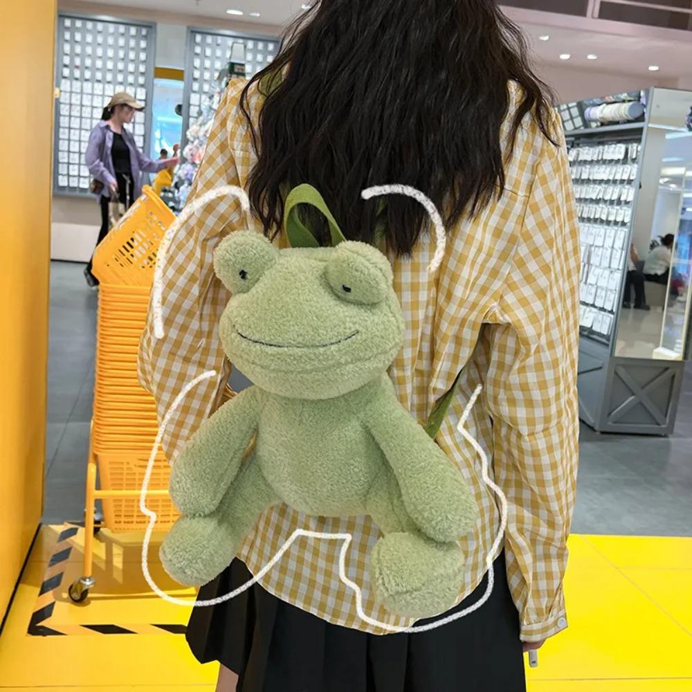 Women Cute Penguin doll shoulder bag girl plush Backpack 2024 new cartoon bag