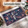 Birds Theme Crystal Velvet Floor Rug Personalized Custom Name Text Warm Carpet Home Decoration
