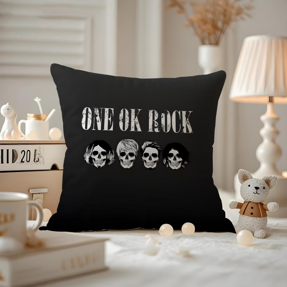 

ONE OKBand OONE OK RROCK Cushion Cover Antidustmite Pillowcase Invisible zipper silky short plush Sofa cushion cover 30X30cm