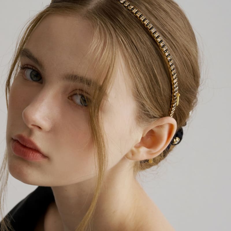 

Жан Поль Кларисс Черный Кристалл Повязка для волос JC043HB gold