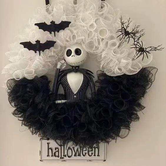 New Halloween Skull Skeleton Holiday Atmosphere Decoration Simulation Corolla Ghost Party Decoration