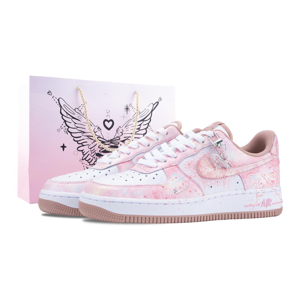Nike Air Force 1 Seeking The Fragrance Trail Slip Resistant Abrasion Resistant Low top Skateboard Shoes Women's IB6543-100(Team836-)