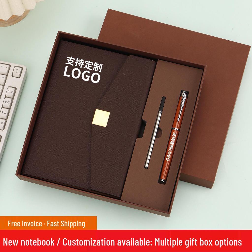 Personalized Business Notebook Gift Set: Premium Corporate Meeting Souvenir and Creative School Gift