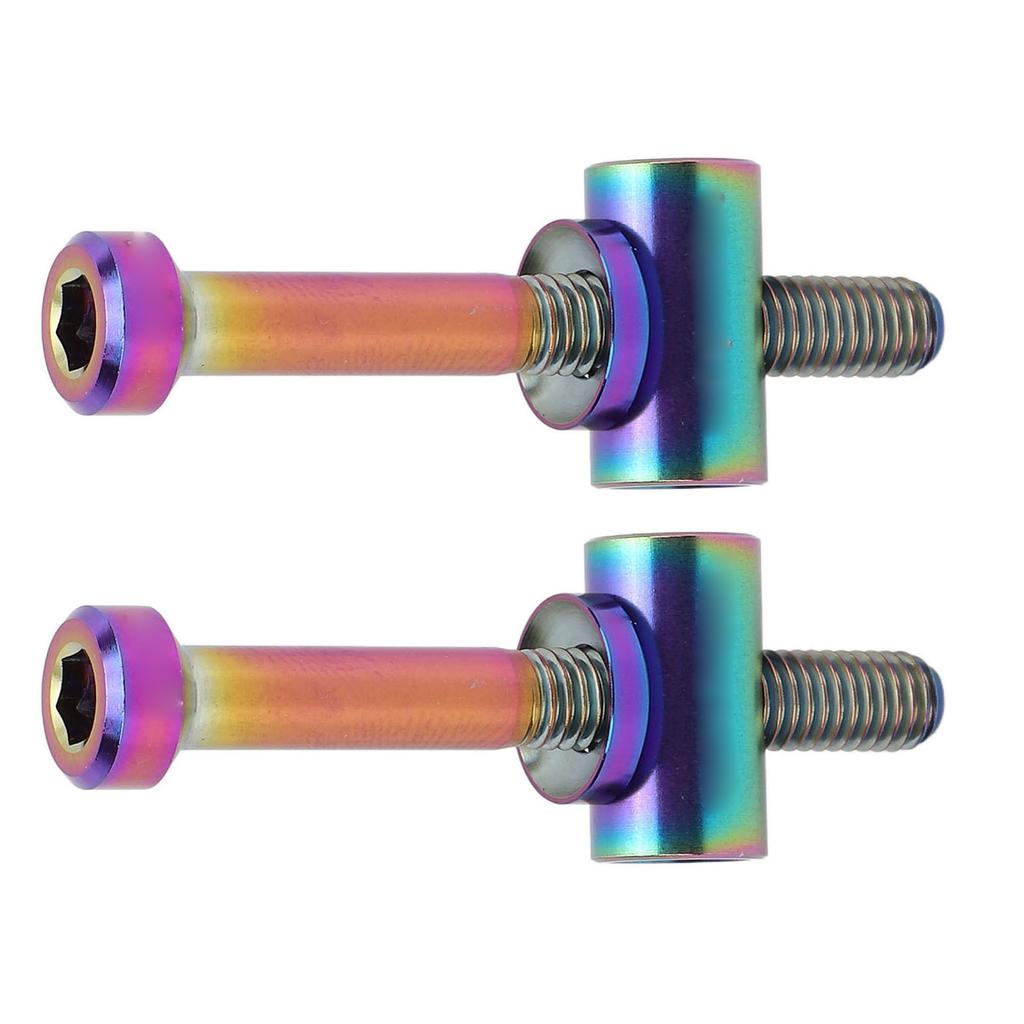 2pcs M5x40mm Ti Alloy Bike Seat Post Fixing Bolts Bike Seatpost Screws Cycling Accessories for Bike Seat Tube Colorful