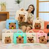Capybara Cartoon Quilt Throw Pillow Blanket Two-in-one Car Office Nap Sofa Chair Pillow