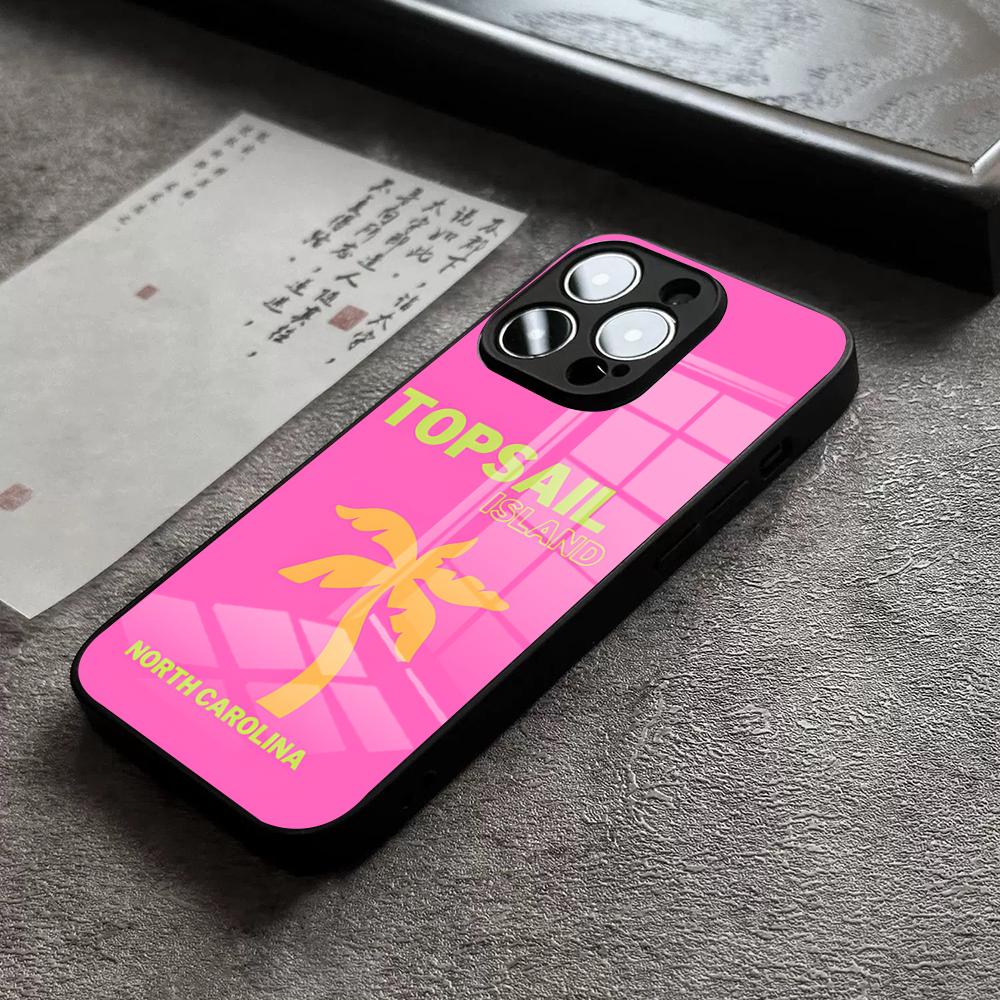 

Чехол для телефона Bali Ibiza Capri Bondi Palm для IPhone 16 Pro Max 15 Plus 14 Pro 12 11 13 Mini X XR XS Max 8 7 Plus SE Стеклянная крышка iPhone12
