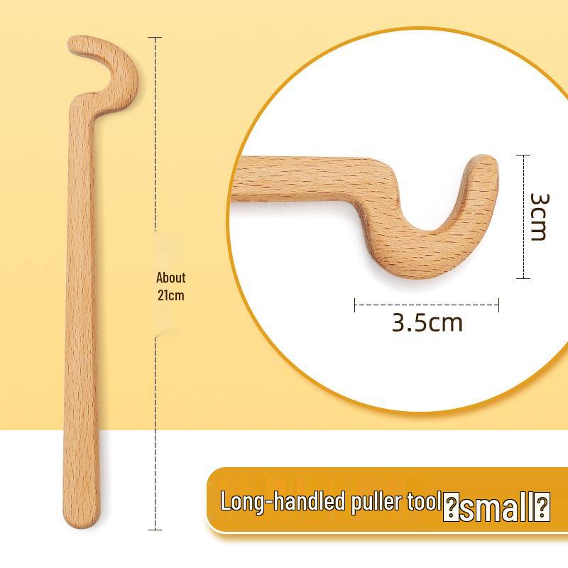 

Ceramic Wood Long Handle Pottery Tool for Fast Rim Shaping and Modeling