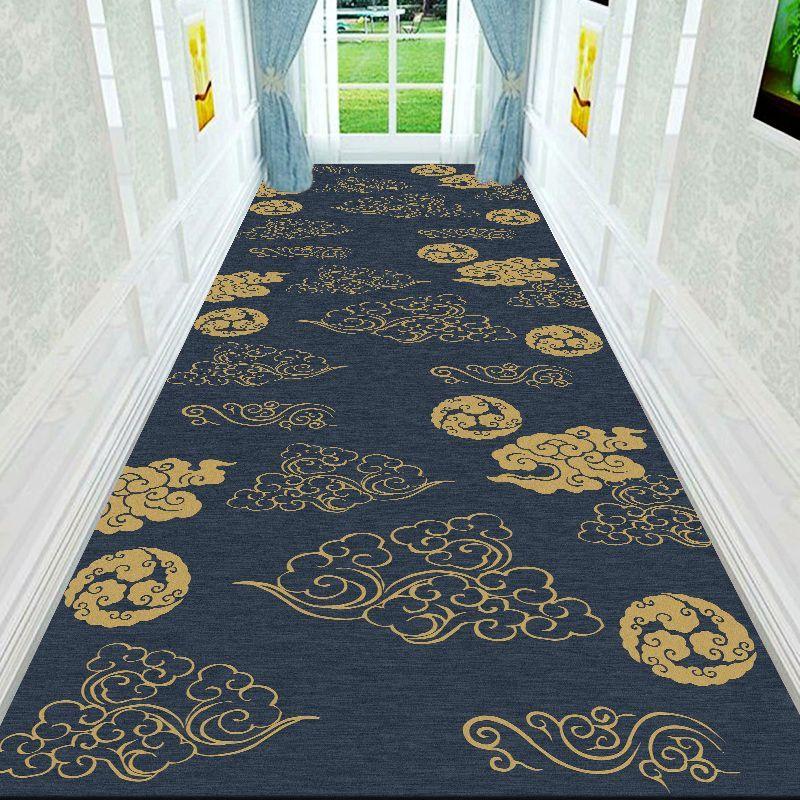 Luxury Beige Rectilinear Shaggy Aisle Runner Rug - Polyester, Non-Slip, Durable Easy Clean Heavy for Hotel & Home Corridors - Multiple Sizes Available