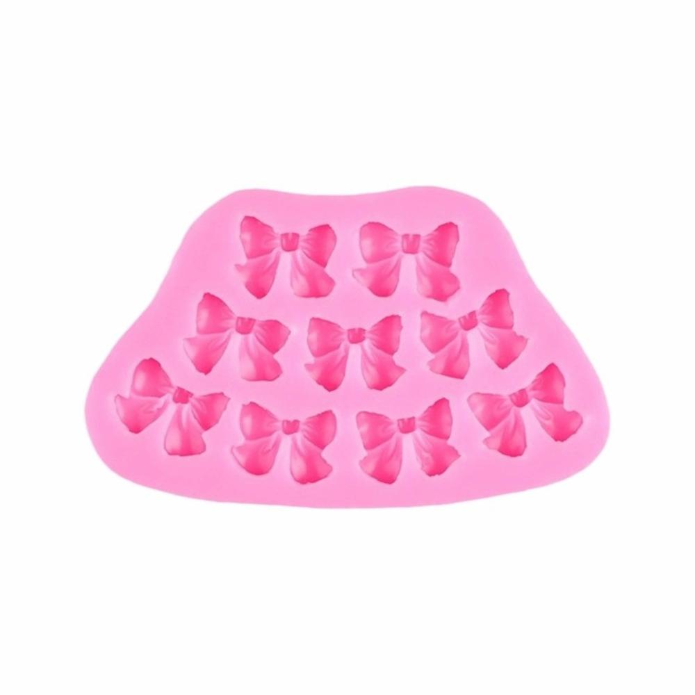 DIY Silicone Fondant Molds Mini Bows Chocolate Candy Baking Mold Cake Pop Accessories  Kitchen A 9holes