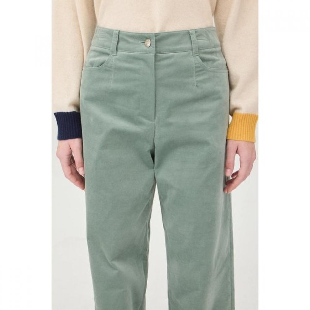 Benetton Solid Velvet Wide Pants Bapt60561
