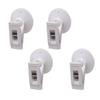 4/8Pcs Shower Curtain Clips with Suction Cup to Prevent Water Splashing Out Windproof Splash Guard Clip for Bathroom