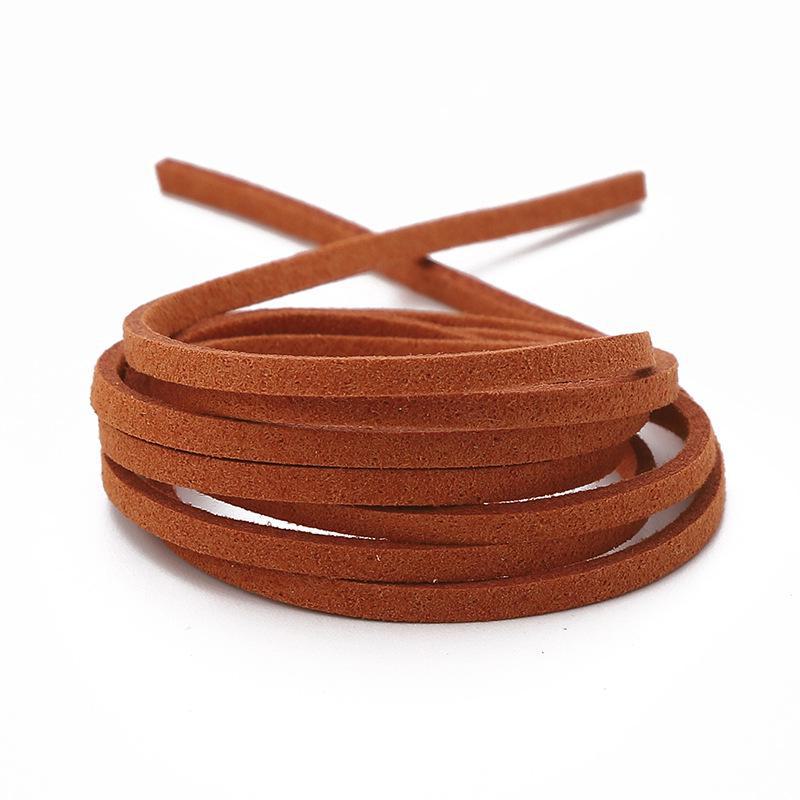 Korean suede rope for DIY jewelry making, 3mm braided wire for bracelets and necklaces. Add a touch of handmade to your accessories!