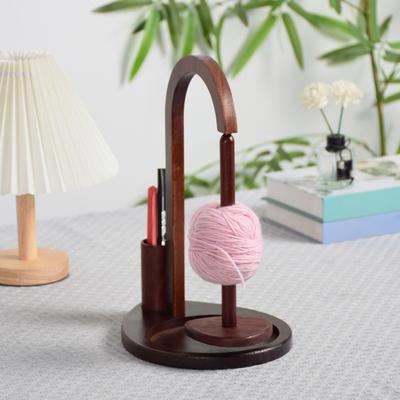 Garnhalter aus Holz, drehbarer Garnknäuelspender, Ständer zum Häkeln, Stricken, Garn