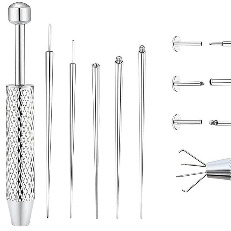 316 Stainless Steel Threaded Guide Pin for Piercing and DIY Tool