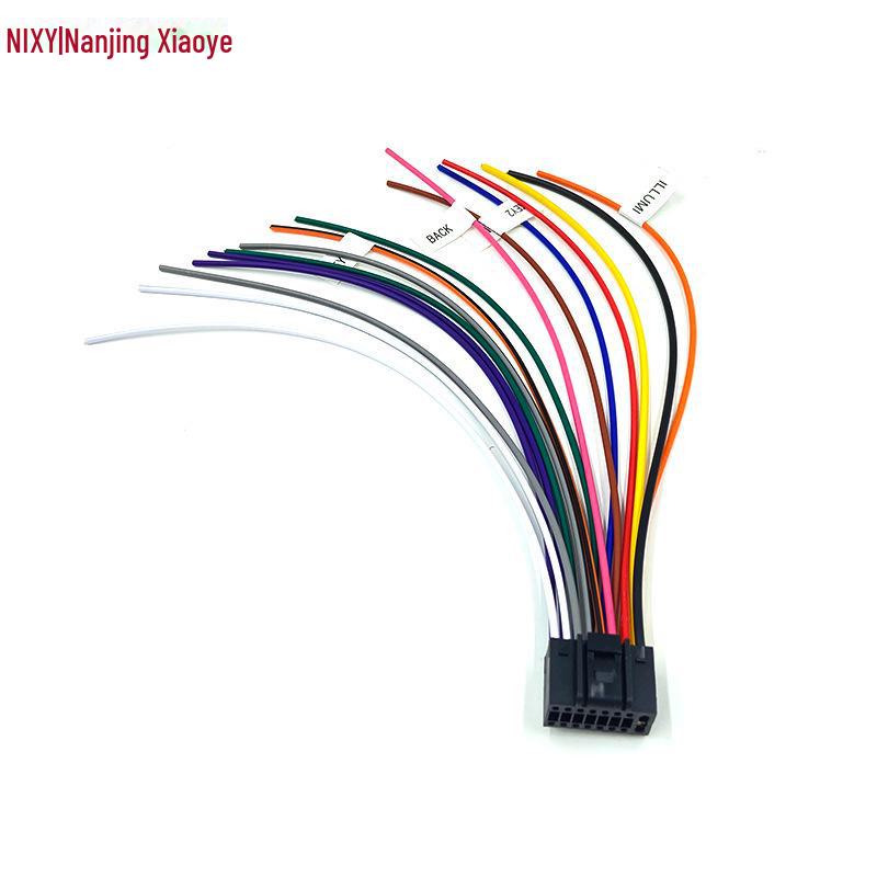 Univerzální 16P napájecí a reproduktorový kabel pro navigaci do auta s Androidem