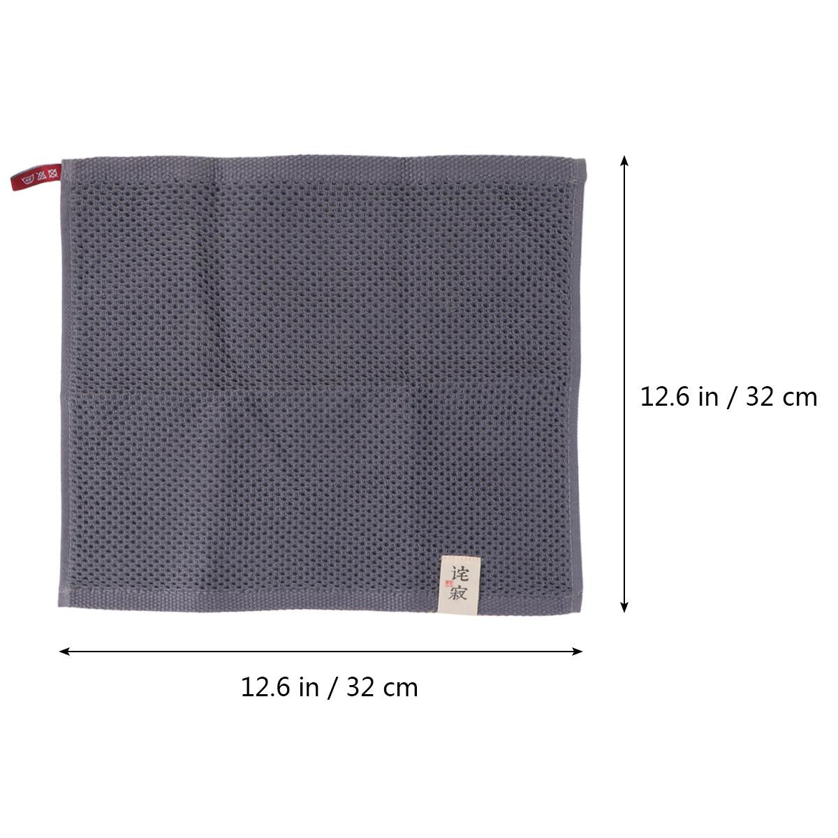 

Pure Cotton Waffle Weave Towel 32x32cm Super Absorbent Lightweight Face Bath Beige Soft Comfortable