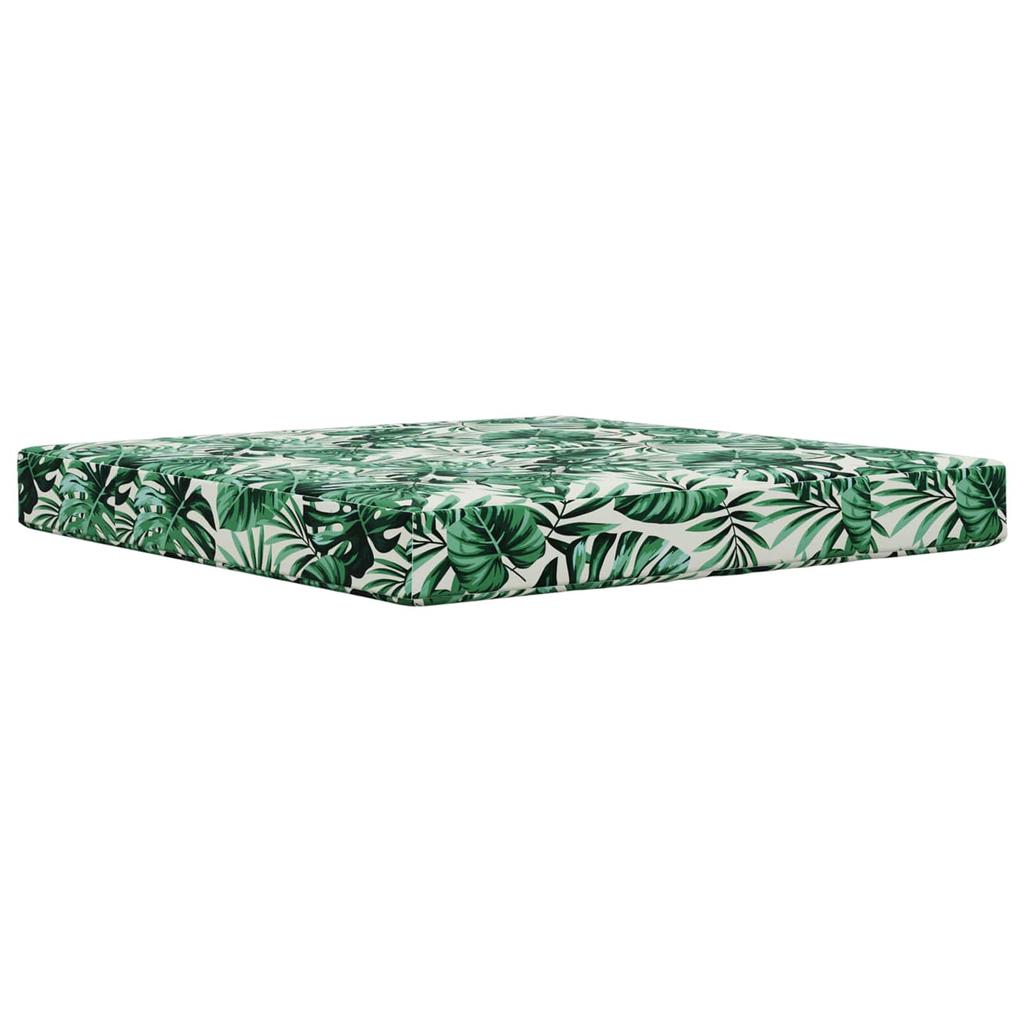 Outdoor Sofa Cushions 3 Pcs Leaf Pattern Polyester