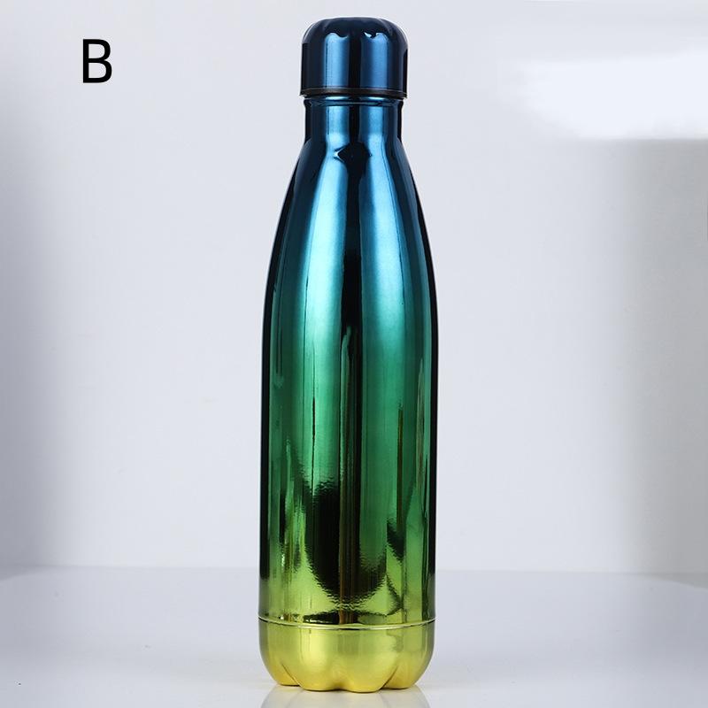 500ml Double Wall Stainles Steel Water Bottle Thermos Bottle Keep Hot and Cold Cola Cup Insulated Vacuum Flask Sport Individual