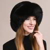 Fox Hair Hat Female Winter Northeast Fur Winter Ear Protection Rex Rabbit Hair Real Hair Hat Bucket Hat Basin Hat Warm