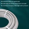 304 Stainless Steel Corrugated Pipe, 16/16.8/20/25mm Water Heater Hose, Hard Corrugated Coil For Hot And Cold Water Inlet And Ou
