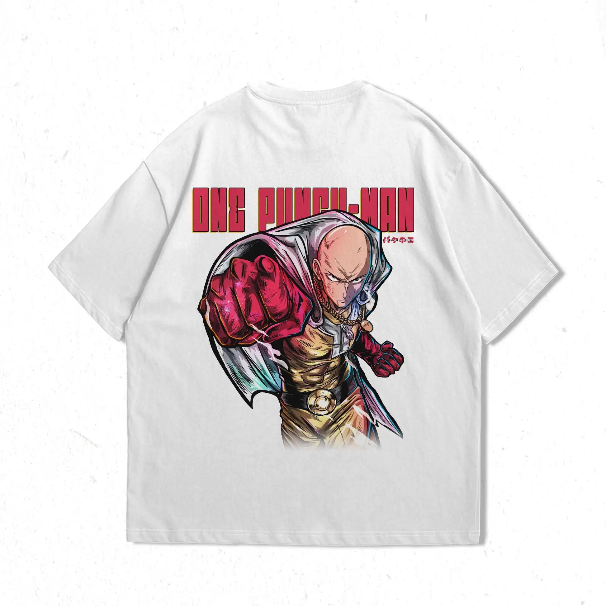 

Anime Manga Oversized Y2k Japanese Style Tshirt Female Male Clothing Tees One Punch Crunch Tshirt Men Women Short Sleeve 4XL